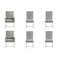 Manhattan Comfort 4-DC2930-ST Element Steel Dining Chairs (Set of 6)